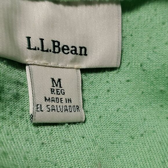 L.L. Bean Mint Green Fleece Jacket - Picture 3 of 4